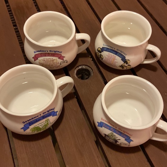 Other - Grandma’s Original Vintage 4 soup cups
